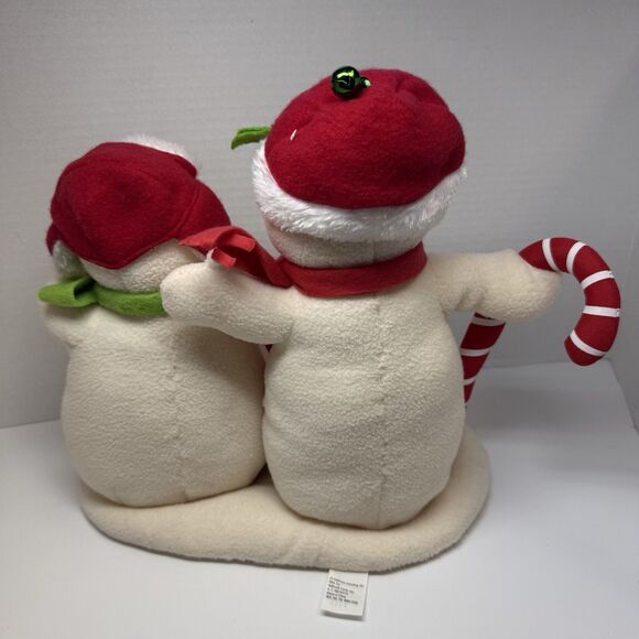 Hallmark 2008 Seasons Greetings Jingle Pals Plush Singing Snowmen Christmas New - Picture 4 of 7
